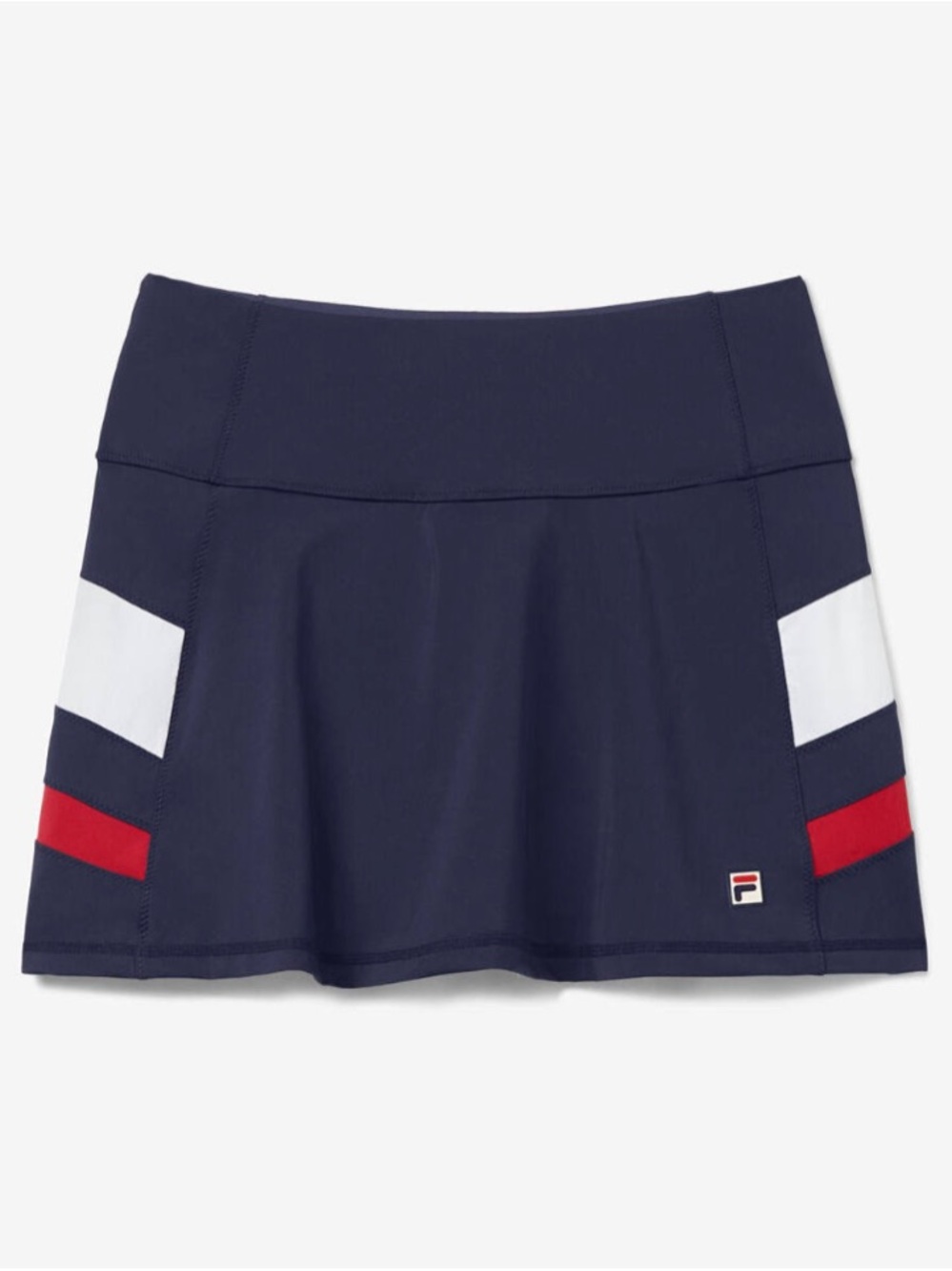 FILA Heritage Navy Skater Tennis Skirt with Red & White Side Panels Size Small